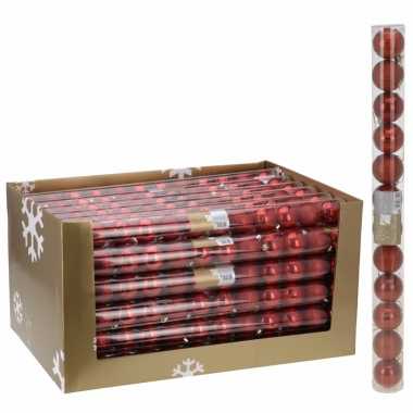 12-delige kerstballen set rood