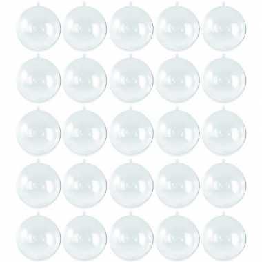 25x kerstballen om te vullen 10 cm
