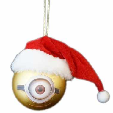 The minions kerstballen van kunststof minion carl 1x