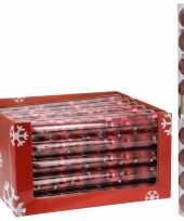 18 delige kerstballen set rood