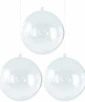 3x kerstballen om te vullen 6 cm