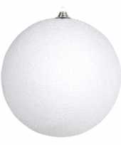 3x mega grote witte sneeuwbal kerstballen decoratie 25 cm