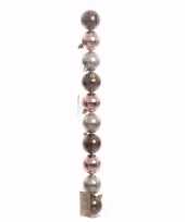 Glamour christmas kerstboom decoratie glimmende kerstballen 10 stuks