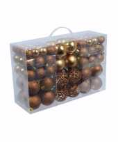 Goedkope kerstballen brons 100 stuks