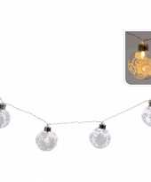 Kerstballen kerstslinger met led lampjes
