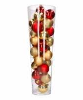 Vensterbank decoratie vaas met kerstballen uit thema ambiance christmas